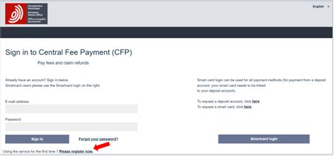 Sign in to Central Fee Payment (CFP) 